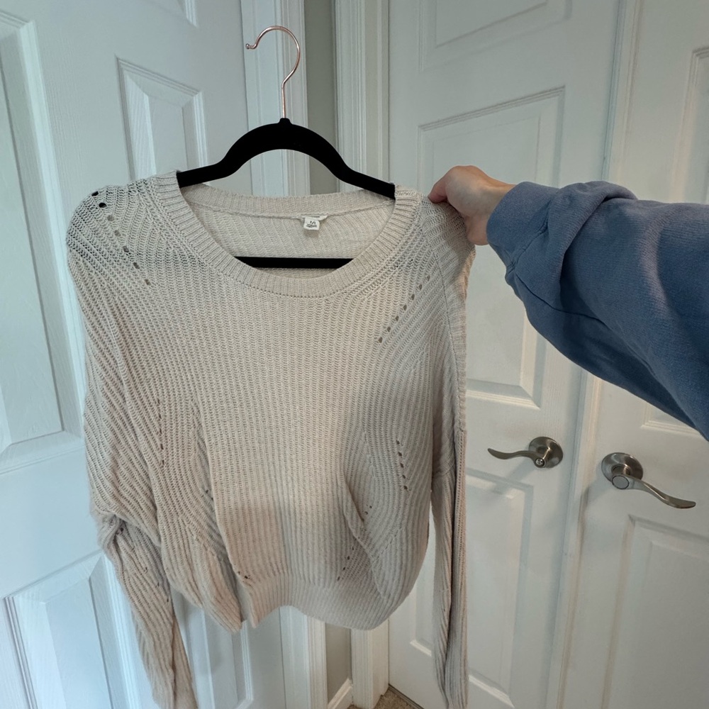 Garage Cream Knit Sweater